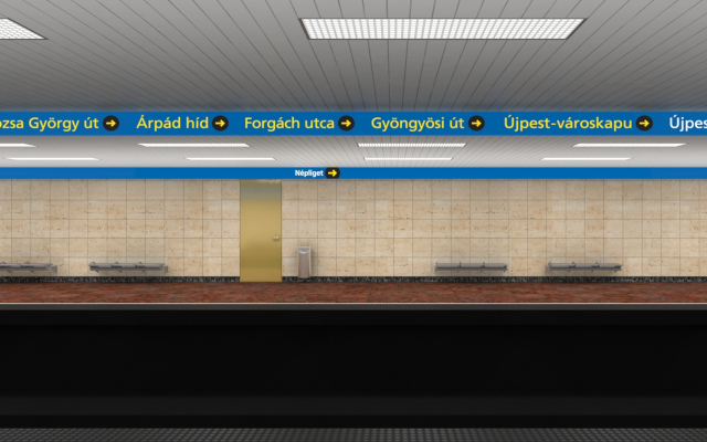Budapest, M3 metró, Népliget, Auth Design látványterv, bélyegkép