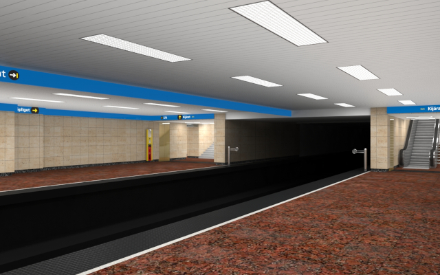 Budapest, M3 metró, Népliget, Auth Design látványterv, bélyegkép