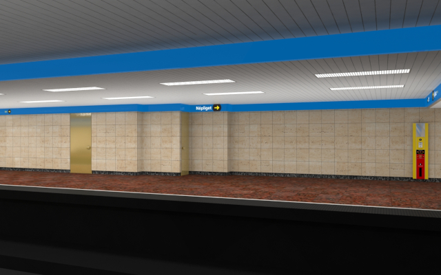 Budapest, M3 metró, Népliget, Auth Design látványterv, bélyegkép