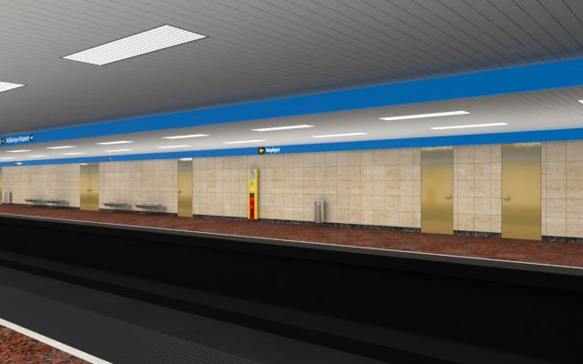 Budapest, M3 metró, Népliget, Auth Design látványterv, bélyegkép