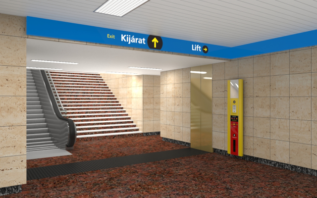 Budapest, M3 metró, Népliget, Auth Design látványterv, bélyegkép