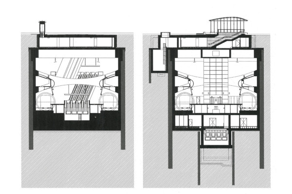 Budapest, M4 metró, Kálvin tér, keresztmetszet, bélyegkép