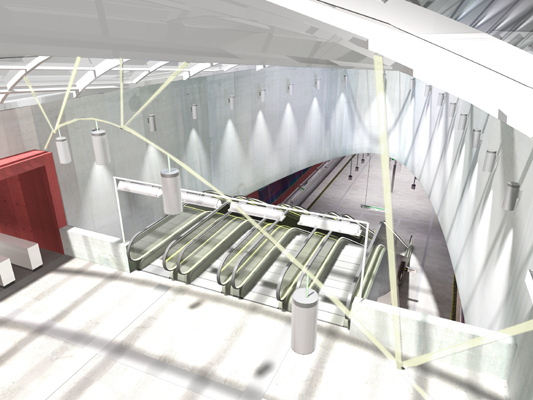 Budapest, M4 metró, Bikás park, Palatium Stúdió látványterv, bélyegkép