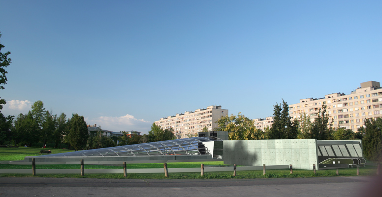 Budapest, M4 metró, Bikás park, Palatium Stúdió látványterv, bélyegkép