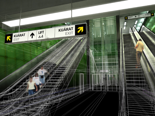 Budapest, M4 metró, Újbuda-központ, Palatium Stúdió látványterv, bélyegkép