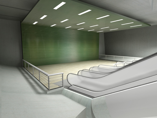 Budapest, M4 metró, Kálvin tér, Palatium Stúdió látványterv, bélyegkép