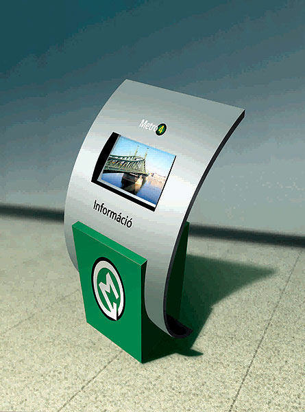 Budapest, M4 metró, Auth Design, láványterv, bélyegkép