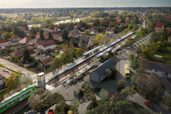 Budapest, M5 metró, Szigetszentmiklós, látványterv, bélyegkép