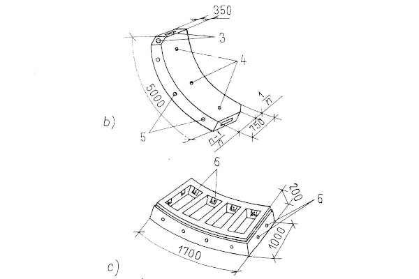 metróalagutak falazati típusai, vasbeton, bélyegkép