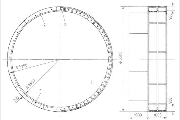 metróalagutak falazati típusai, öntöttvas tübbing, bélyegkép