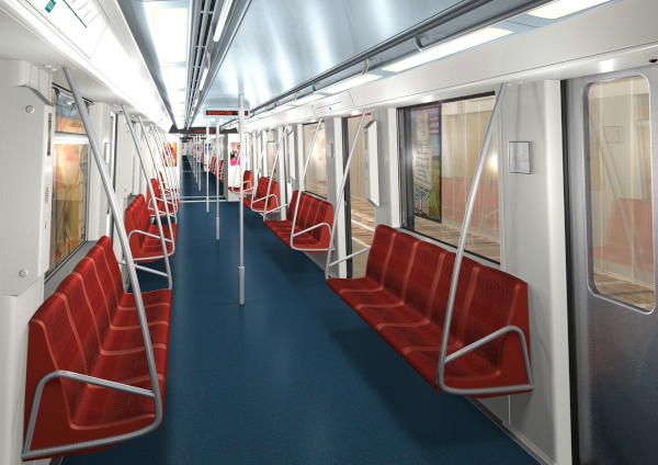 Budapest, Alstom METROPOLIS metró jármű látványterv, bélyegkép