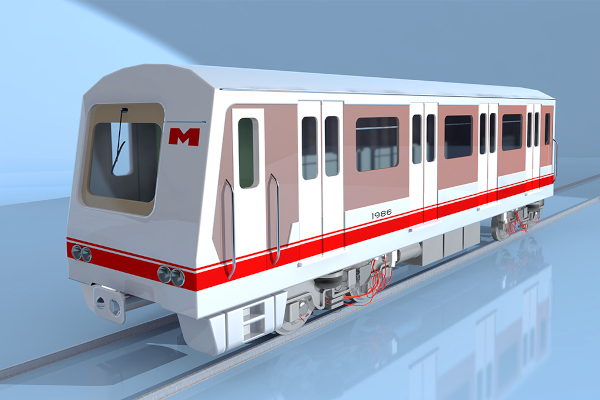 Budapest, Ganz-Hunslet G2, prototípus metró jármű, bélyegkép