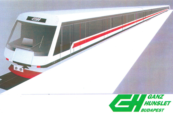 Budapest, Ganz-Hunslet G5, tervezett metró jármű, bélyegkép