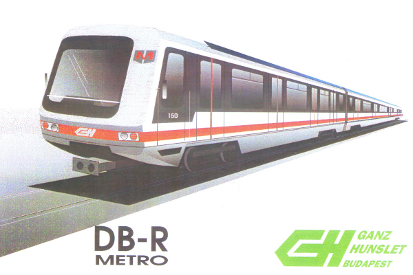Budapest, Ganz-Hunslet G5, tervezett metró jármű, bélyegkép