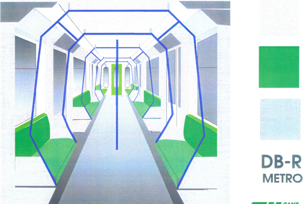 Budapest, Ganz-Hunslet G5, tervezett metró jármű, bélyegkép