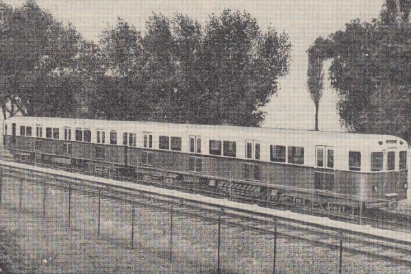 Budapest, Ganz P, prototípus metró jármű, bélyegkép