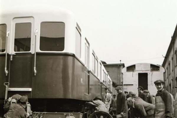 Budapest, Ganz P, prototípus metró jármű, bélyegkép