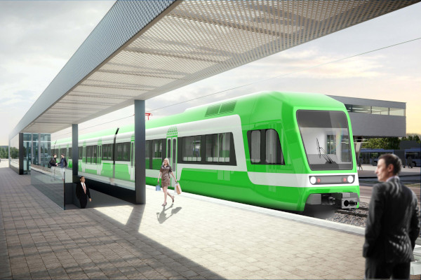 Budapest, M5 metró, tervezett jármű látványterv, Molnár Ádám