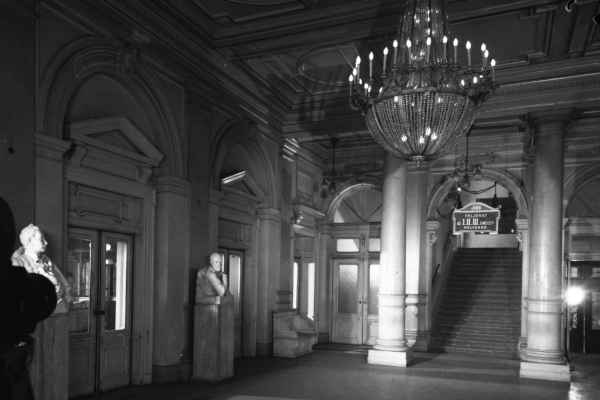 Budapest, Blaha Lujza tér, lebontott Nemzeti Színház, bélyegkép