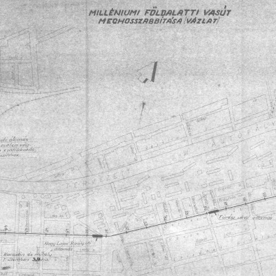 Budapest, M1 metró, térkép