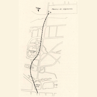 Budapest, M1 metró, térkép