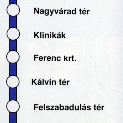 Budapest, M3 metró, térkép, 1981