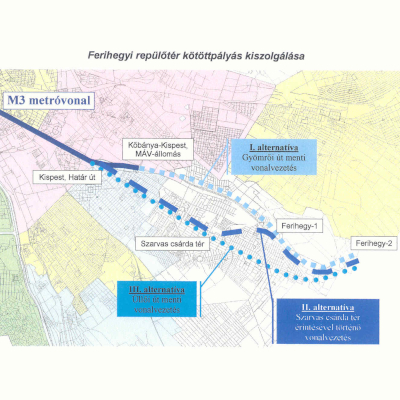Budapest, M3 metró, meghosszabbítás, térkép