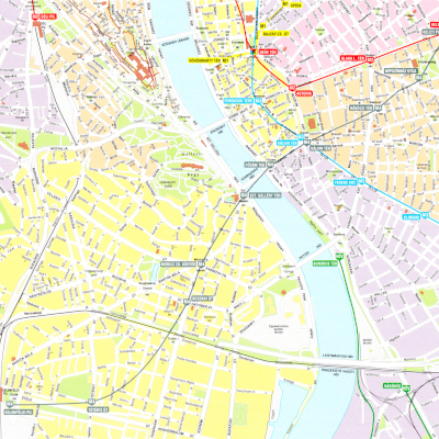 Budapest, M4 metró, térkép, DBR Metró