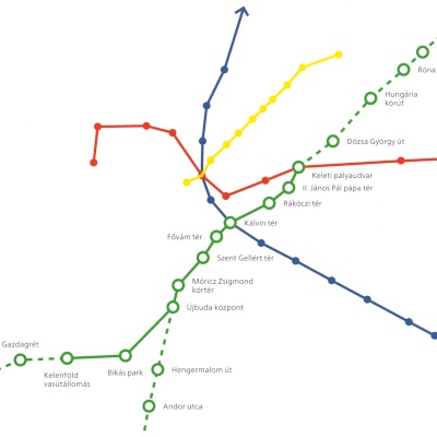 Budapest, M4 metró, térkép, Főmterv