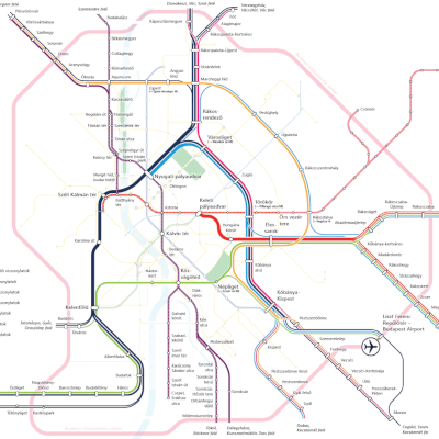 M5 metró térkép, BFK/NKK