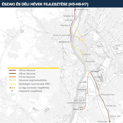 M5 metró térkép, BFK/NKK