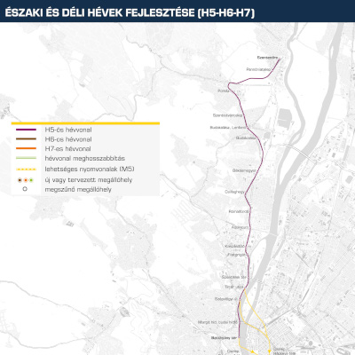 M5 metró térkép, BFK/NKK