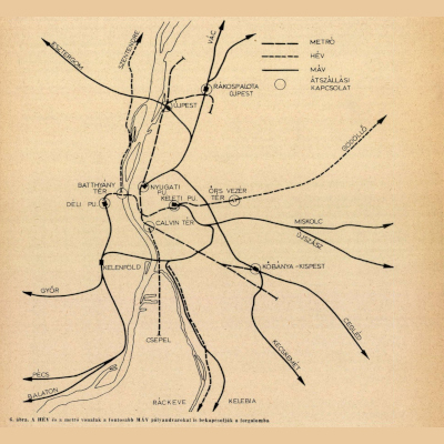 Budapesti metró fejlesztésének terve, térkép