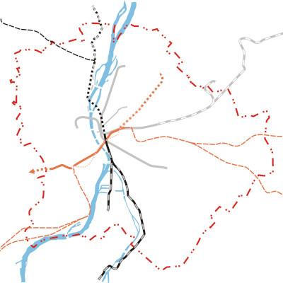 Budapest, M4 metró, alternatívák, térkép, VEKE