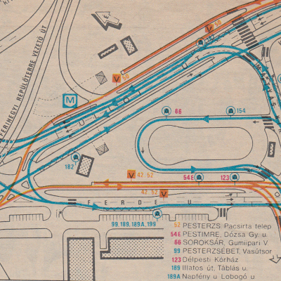 Budapest, M3 metró, Határ út, térkép