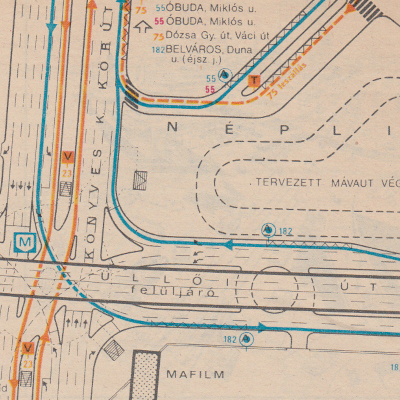 Budapest, M3 metró, Népliget, térkép