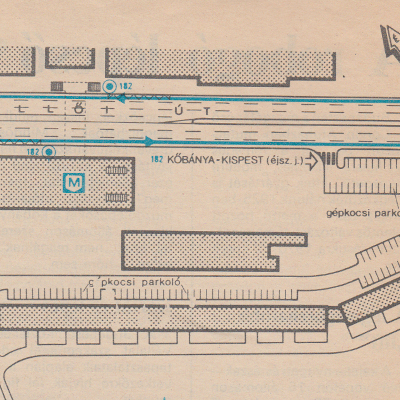 Budapest, M3 metró, Pöttyös utca, térkép