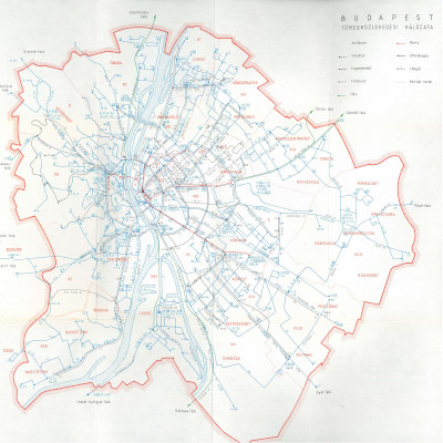 Budapest metró térkép, 1981
